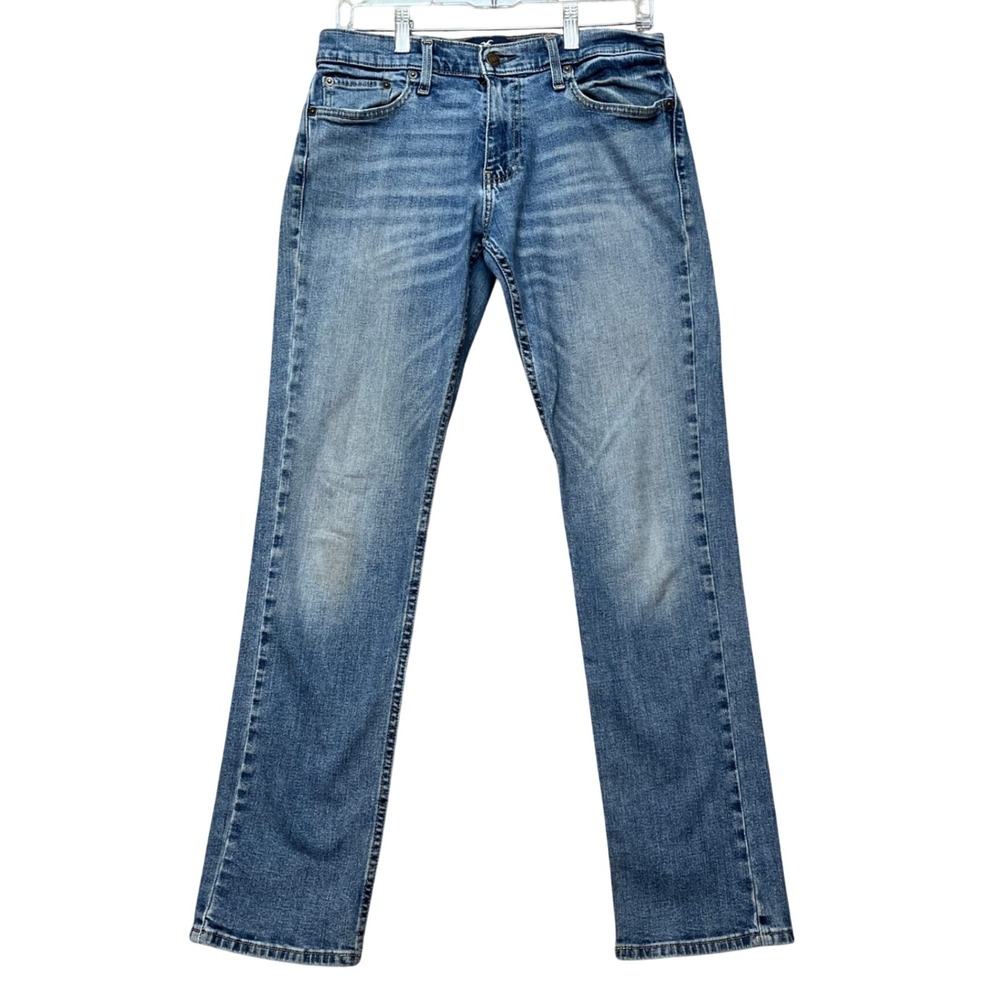 Hollister Epic Flex Jeans Mens 30x32‎ Medium Wash Slim Straight 5 Pocket  Denim